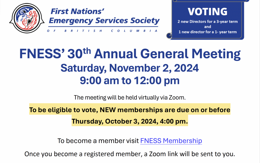 FNESS’ 30th Annual General Meeting Announced